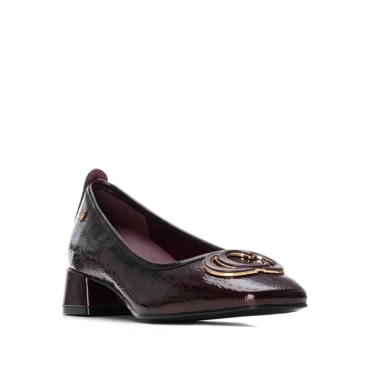 Ballerines vernis CARMELA bordeaux cuir – Style chic classique – Trendy Paris 17eme