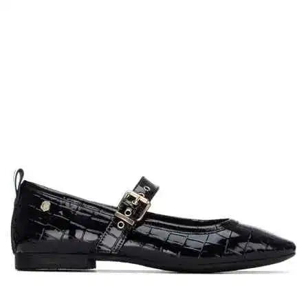 Ballerines vernis CARMELA noir cuir – Style classique – Trendy Paris 17eme