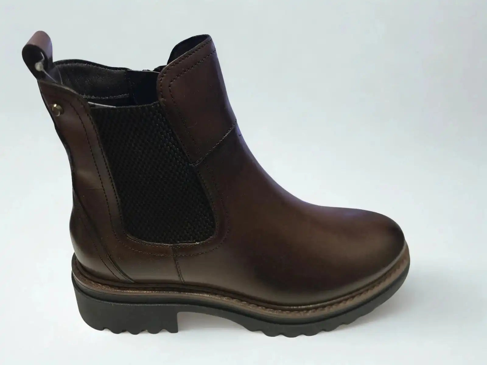 Bottine Keys marron cuir – Style motard chic – Trendy Paris 17eme