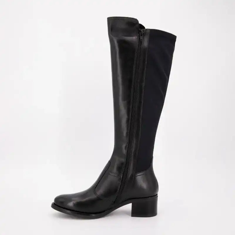 Botte Keys noire avec talon bloc – Confort et modernité – Trendy Paris 17eme