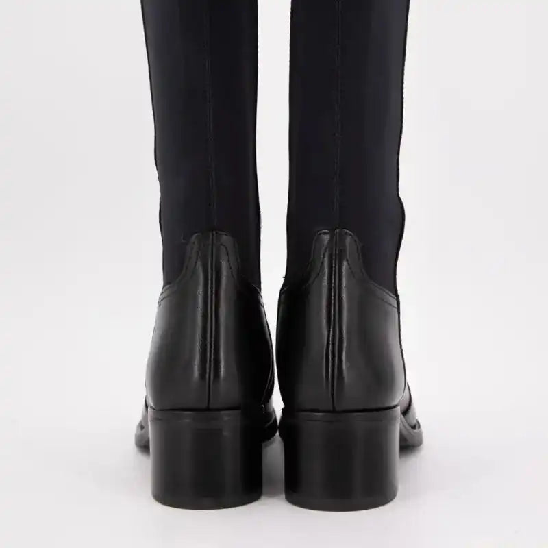 Détail tissu élastique botte Keys femme noir – Trendy Paris 17eme