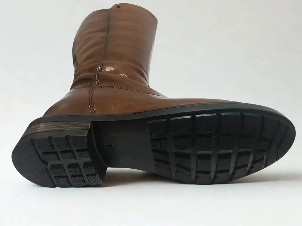 Botte cavaliere femme Keys en cuir marron Trendy Paris 17eme