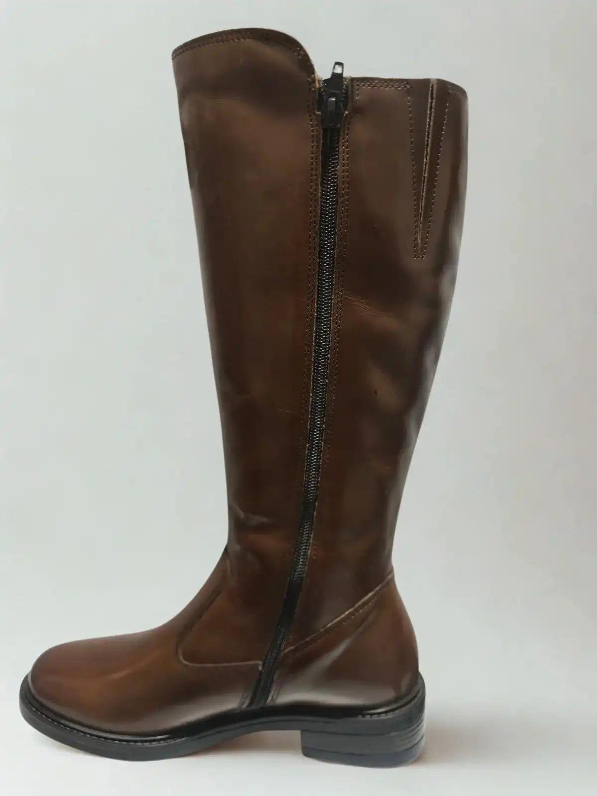 Botte cavaliere femme Keys en cuir marron Trendy Paris 17eme