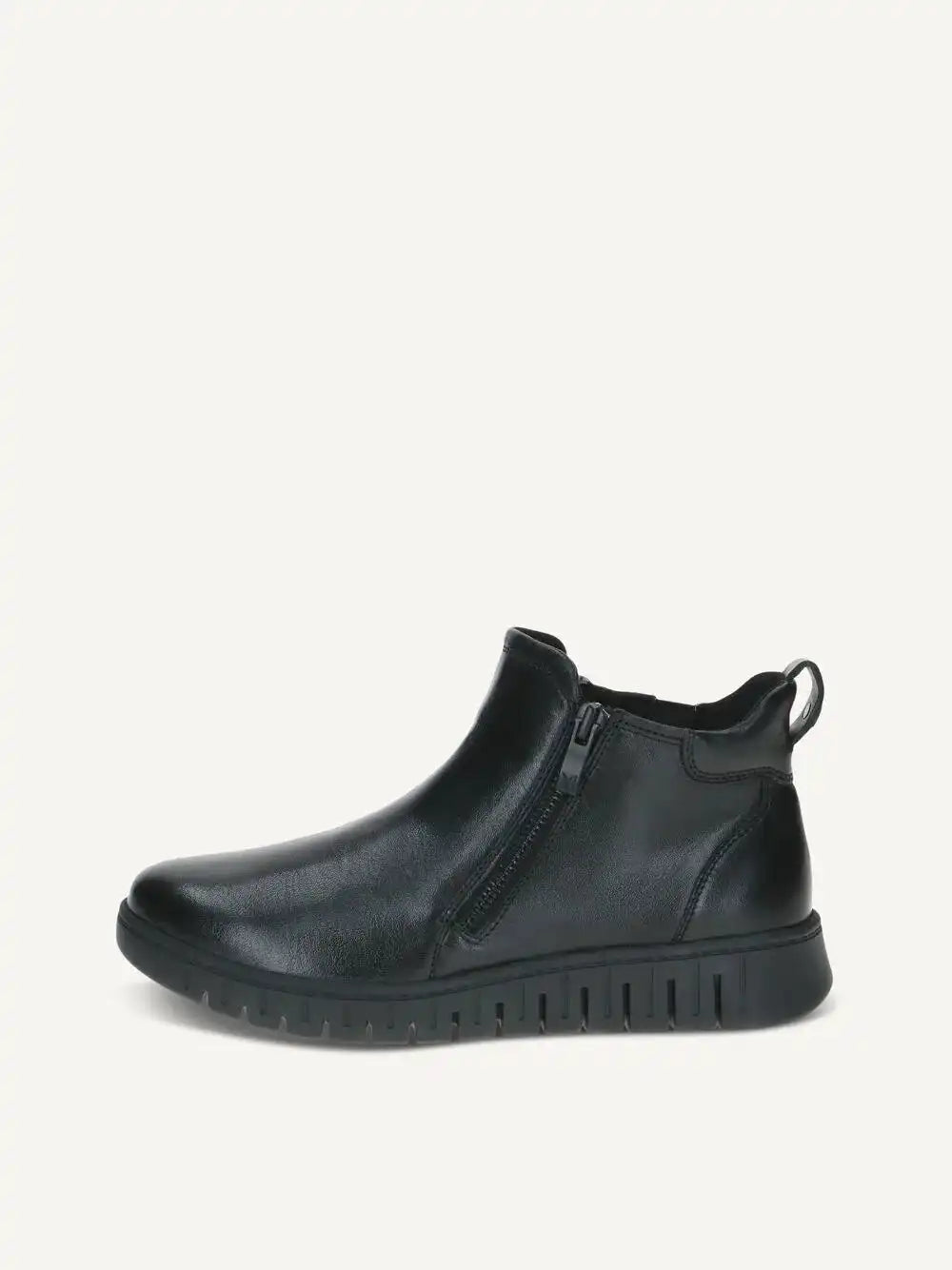 Bottillon Caprice cuir noir pour femme – Élégance et bien-être – Trendy Paris 17eme