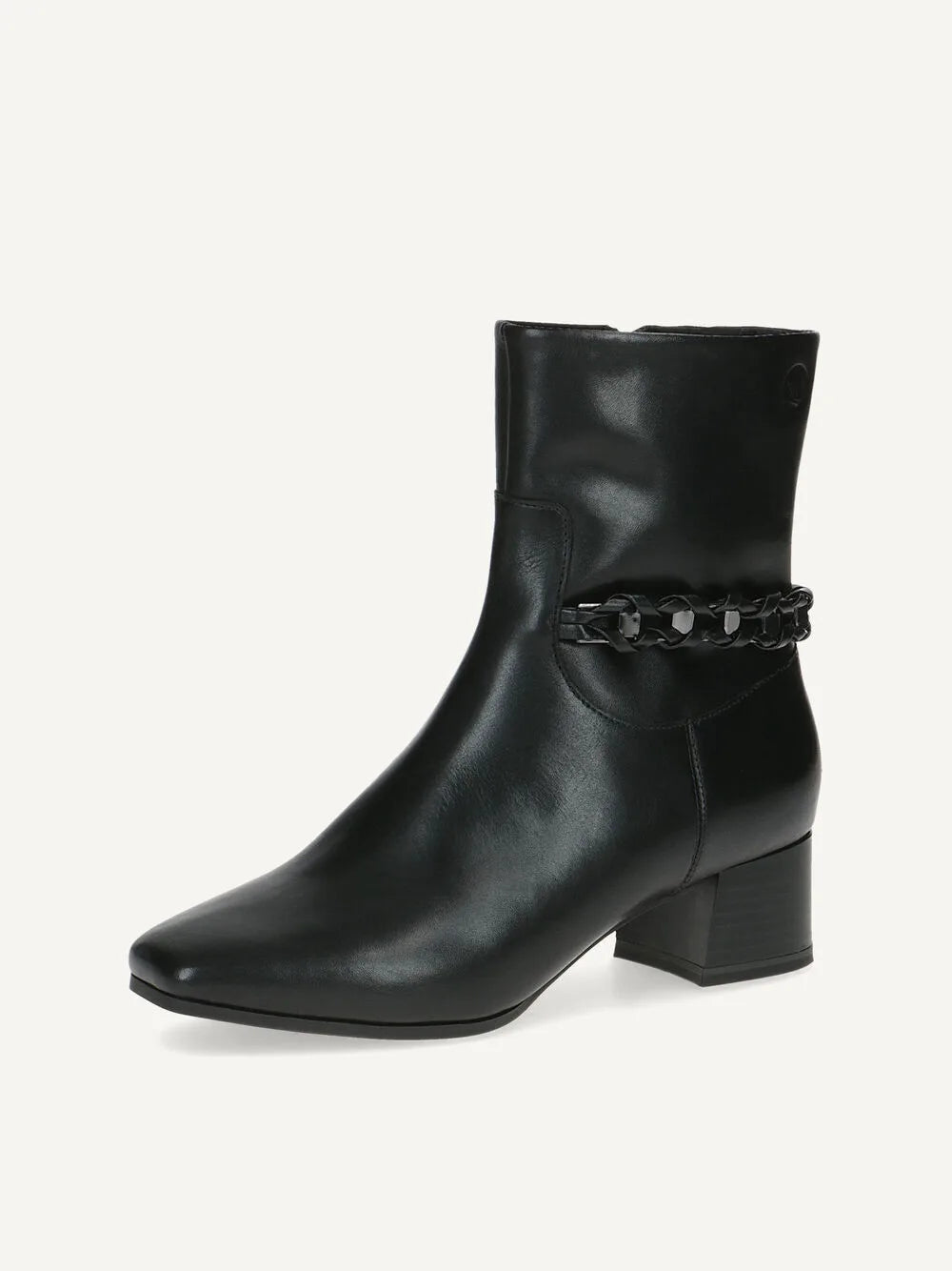 Bottine en cuir noir pour femme Caprice – Style chic et pratique – Trendy Paris 17eme
