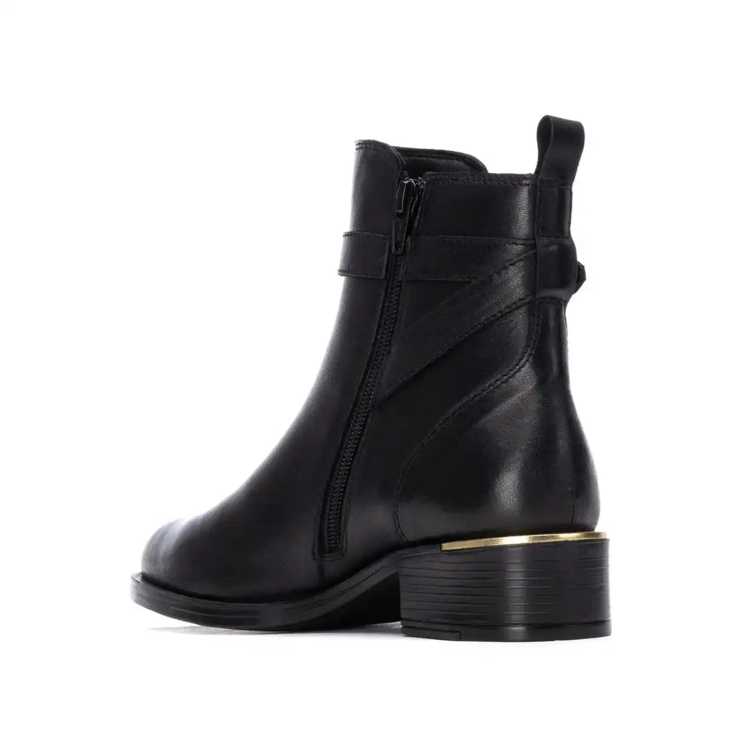 Bottine femme en cuir noir XTI CARMELA – Élégance et modernité – Trendy Paris 17eme