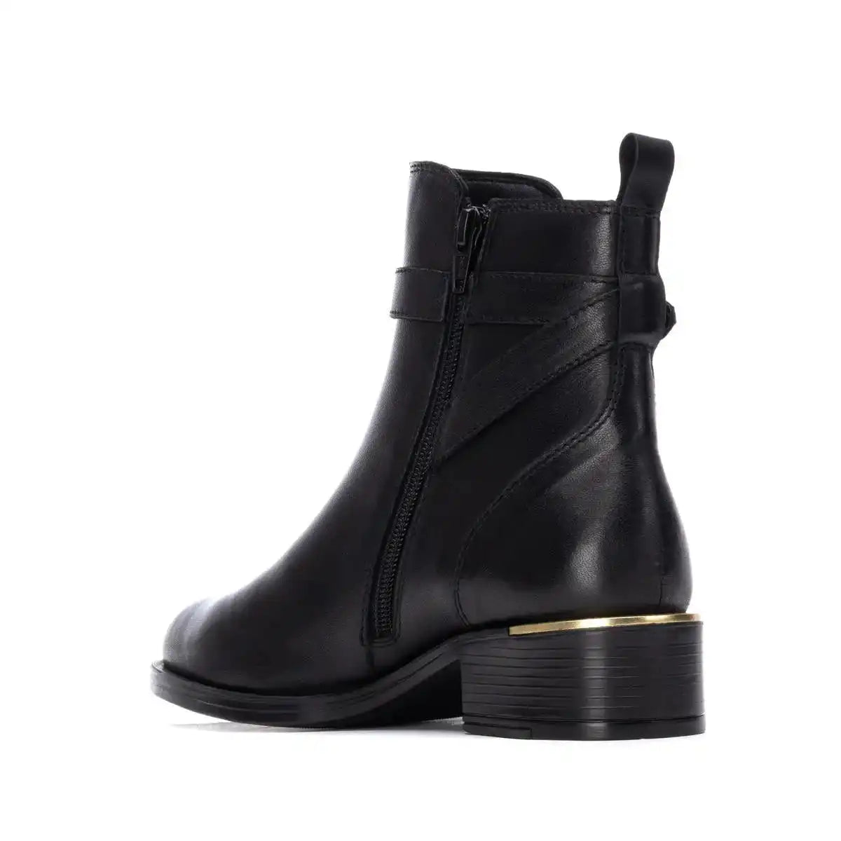 Bottine femme en cuir noir XTI CARMELA – Élégance et modernité – Trendy Paris 17eme