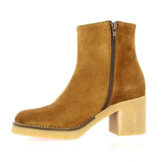 Bottine cuir cognac Patricia Miller femme – Look mode et confortable – Trendy Paris 17eme
