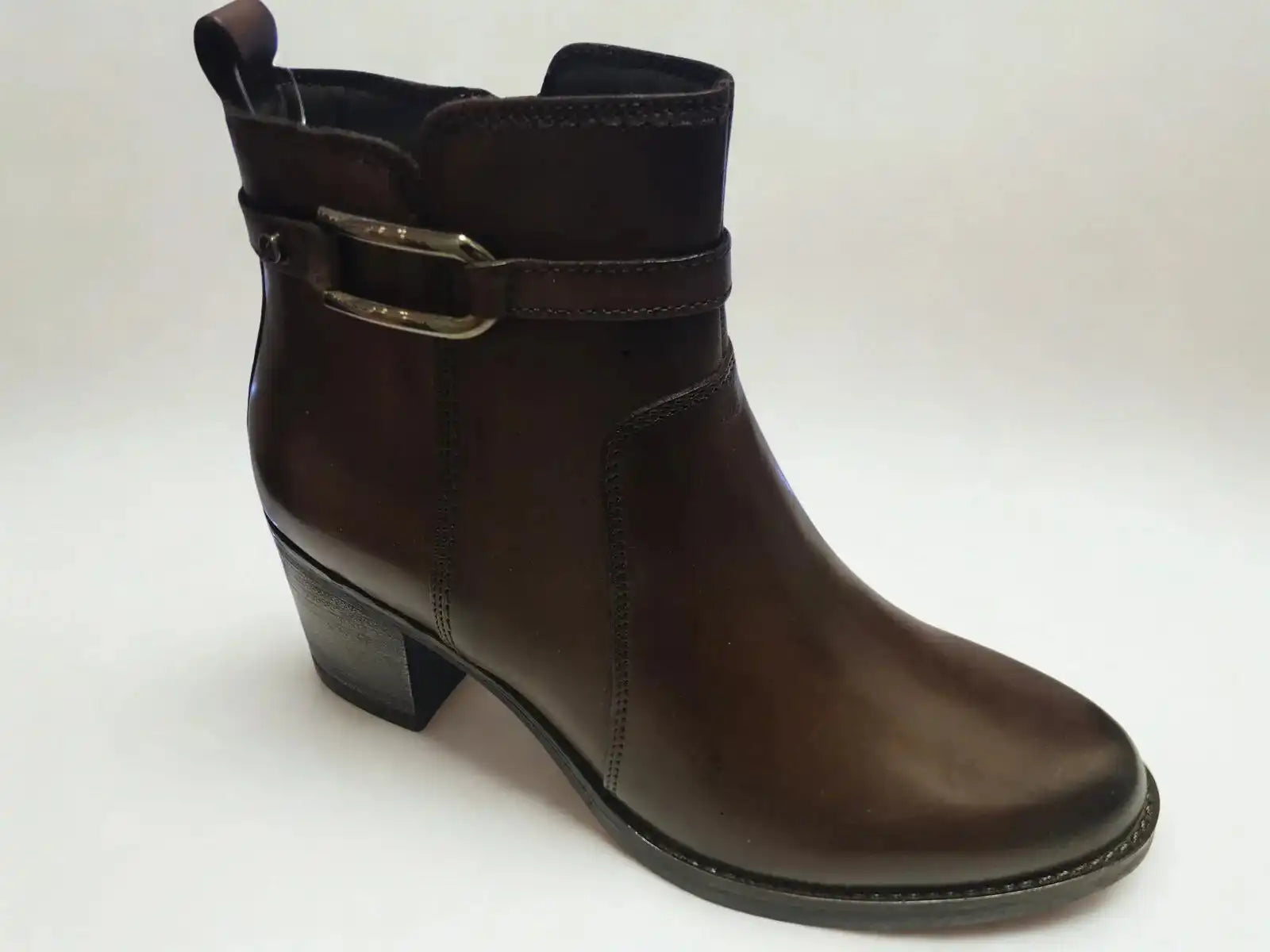 Bottine cuir marron Keys – Style cavalière chic – Trendy Paris 17eme