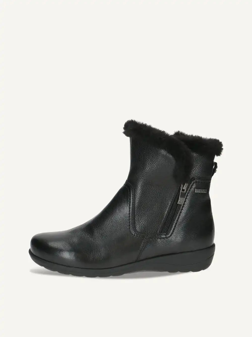 Bottine Caprice cuir noir – Doublure chaude et confort urbain – Trendy Paris 17eme