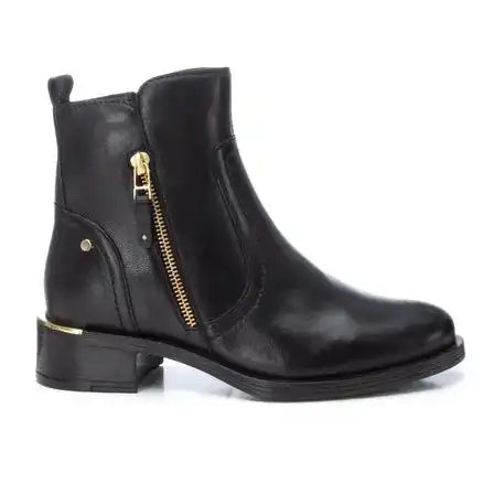 Bottine femme cuir noir XTI CARMELA – Style chic et urbain – Trendy Paris 17eme
