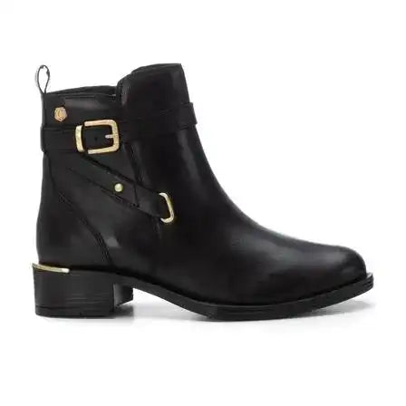 Bottine cuir noir XTI CARMELA – Style chic et moderne – Trendy Paris 17eme