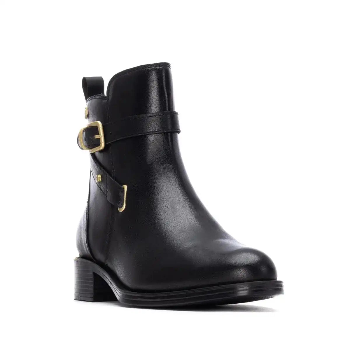 Bottine noire en cuir XTI CARMELA – Élégance au quotidien – Trendy Paris 17eme
