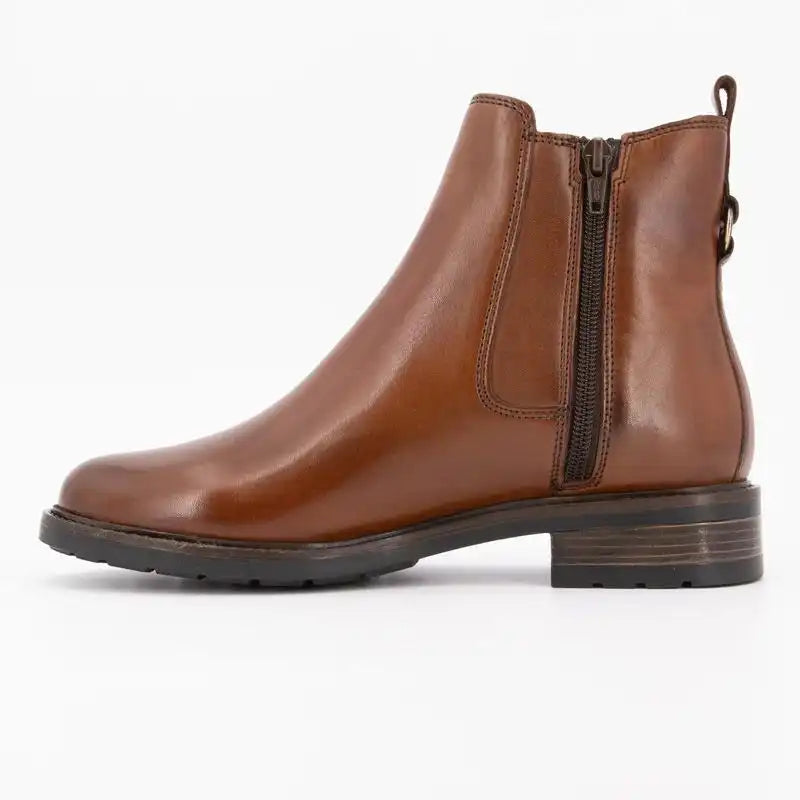 Bottines femme Keys cuir marron – Style confortable et tendance – Paris 17eme