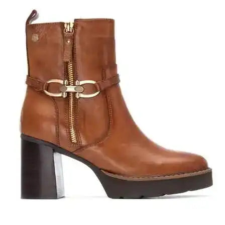 Boucle dorée bottine femme XTI CARMELA marron – Chic et tendance – Trendy Paris 17eme