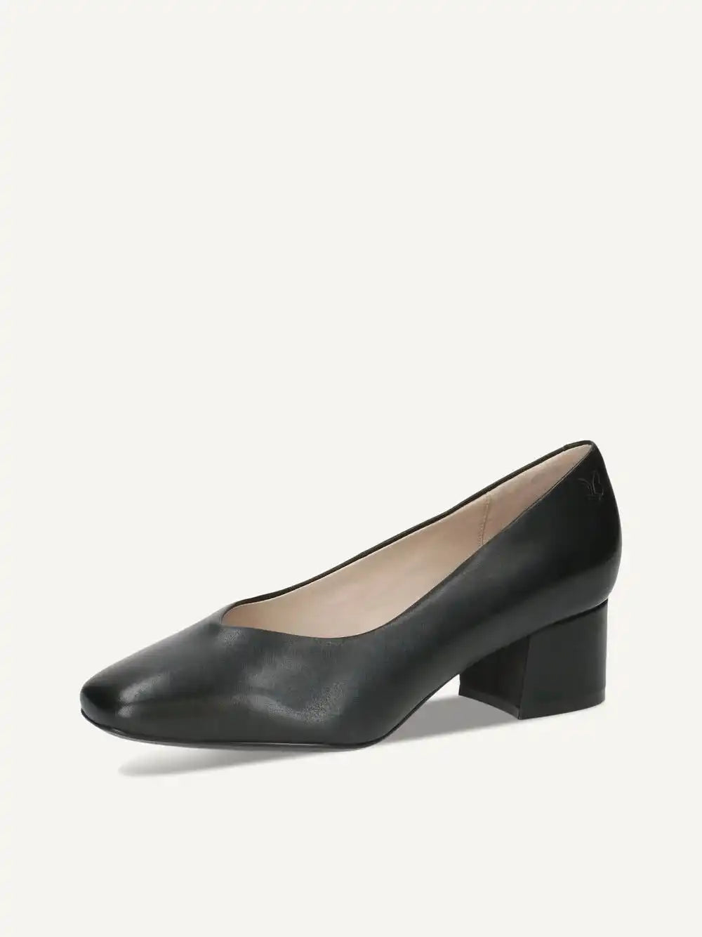 Escarpin femme Caprice noir – Talon carré confortable – Trendy Paris 17eme