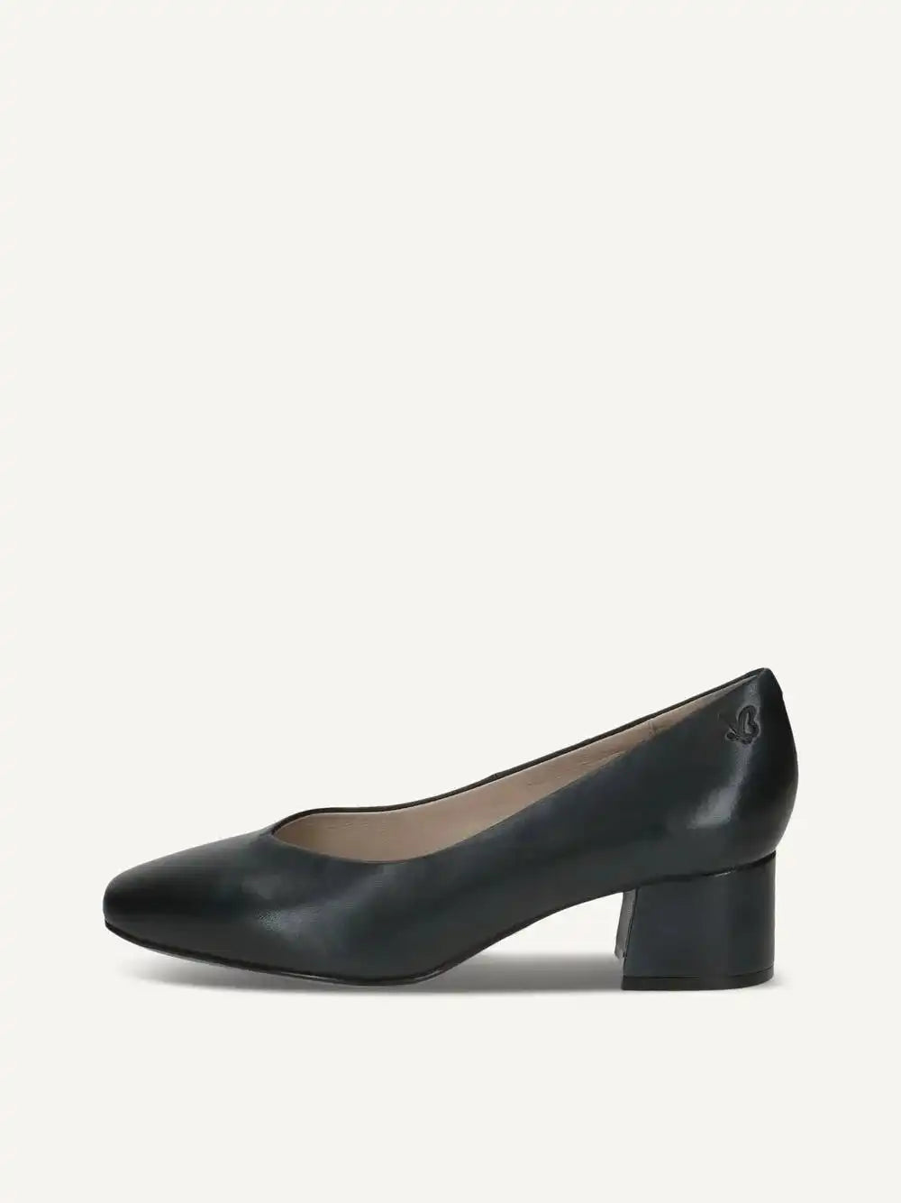Escarpin femme Caprice marine – Petit talon carré stable – Trendy Paris 17eme