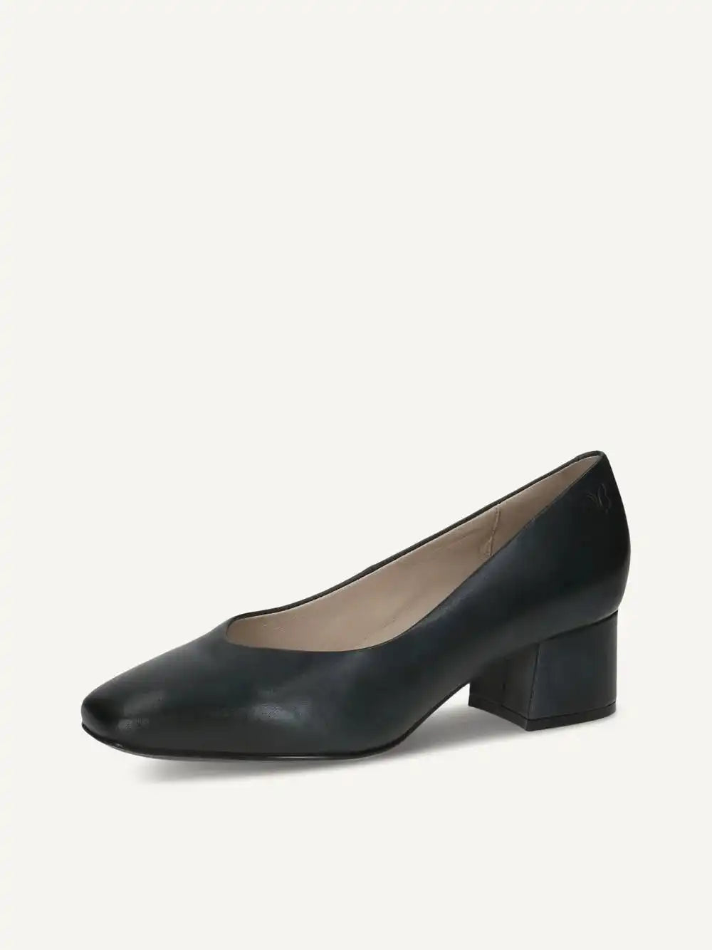 Escarpin Caprice cuir bleu marine – Style chic et confortable – Trendy Paris 17eme