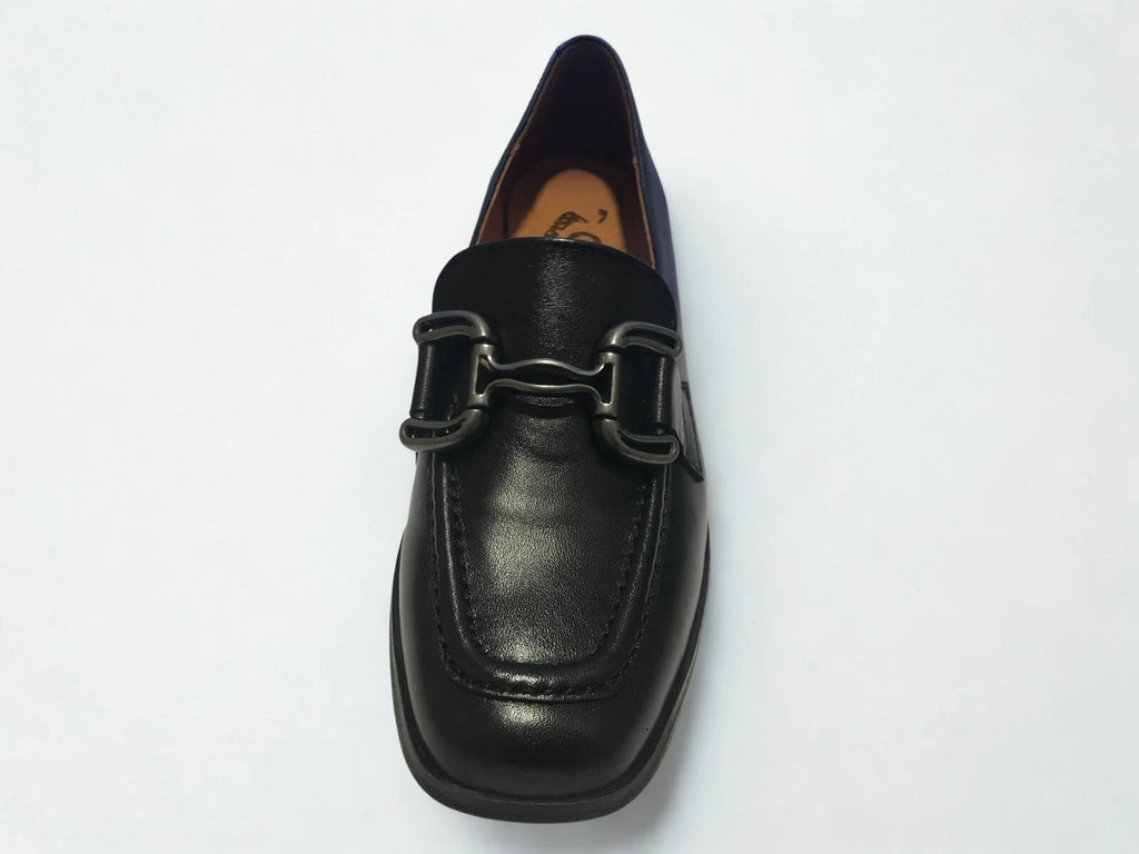 Mocassin noir ANYO NEW GENERATION – Boucle avant et talon moyen – Trendy Paris 17eme