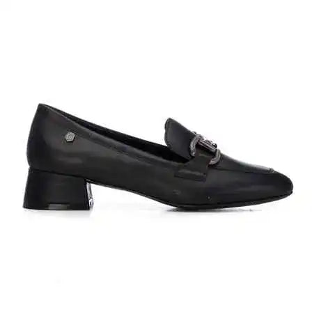 Mocassin classique femme XTI CARMELA noir mat cuir – Élégance intemporelle – Trendy Paris 17eme