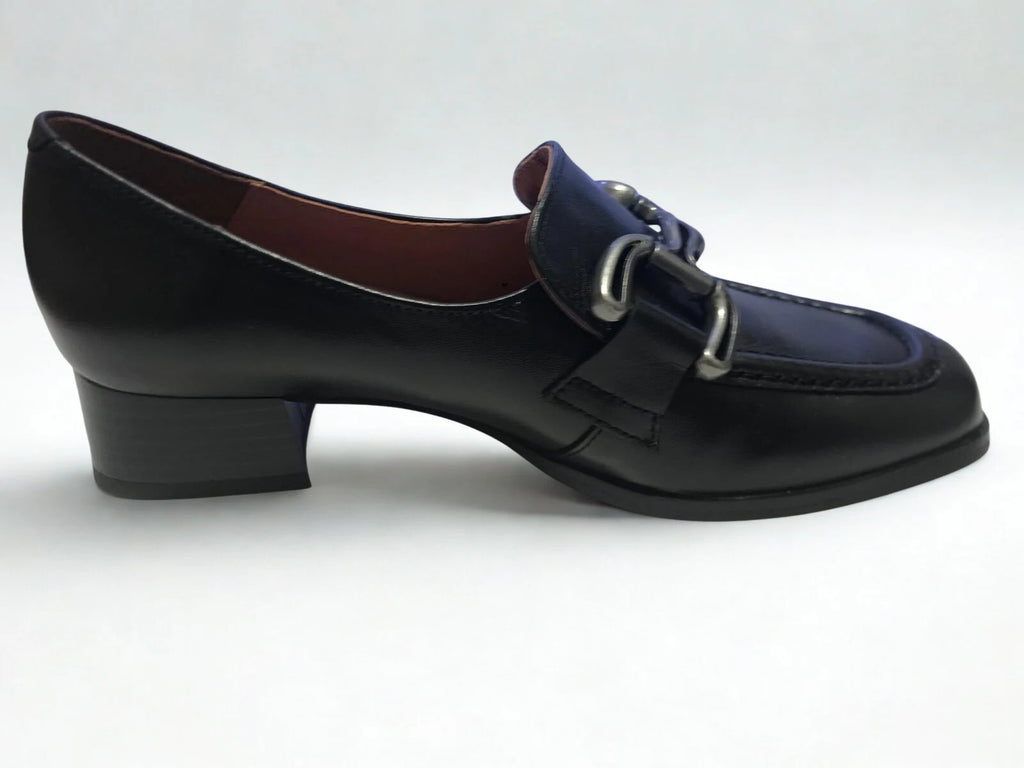 Mocassin femme ANYO NEW GENERATION noir – Boucle avant pied – Style chic – Trendy Paris 17eme