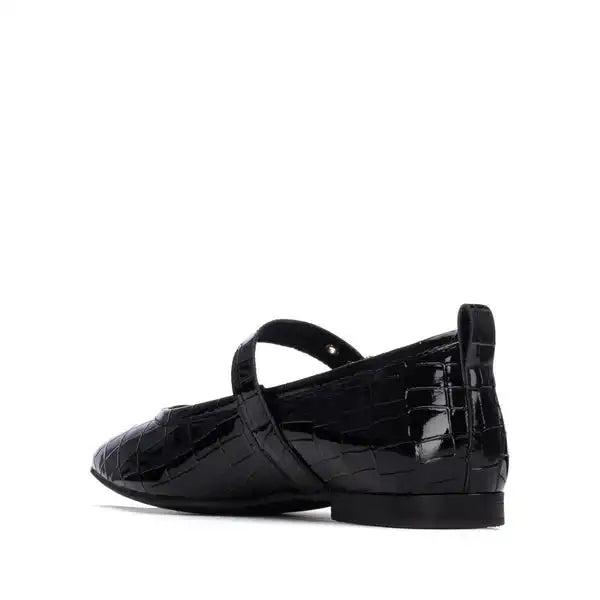 Talon  Ballerines vernis CARMELA noir cuir – Style trendy – Trendy Paris 17eme